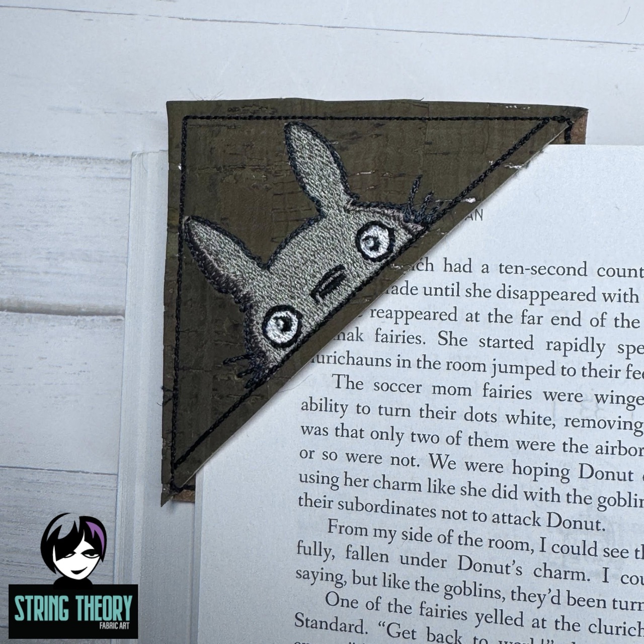 Totoro Corner Bookmark ITH Machine Embroidery Design