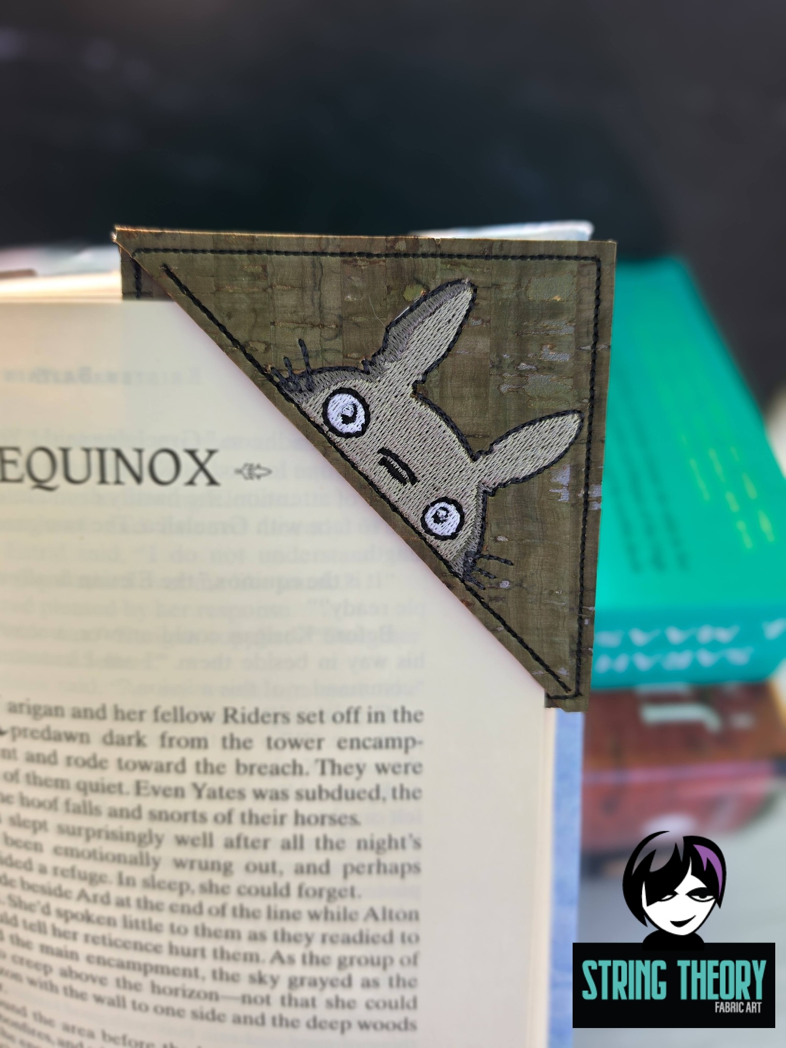 Totoro Corner Bookmark ITH Machine Embroidery Design