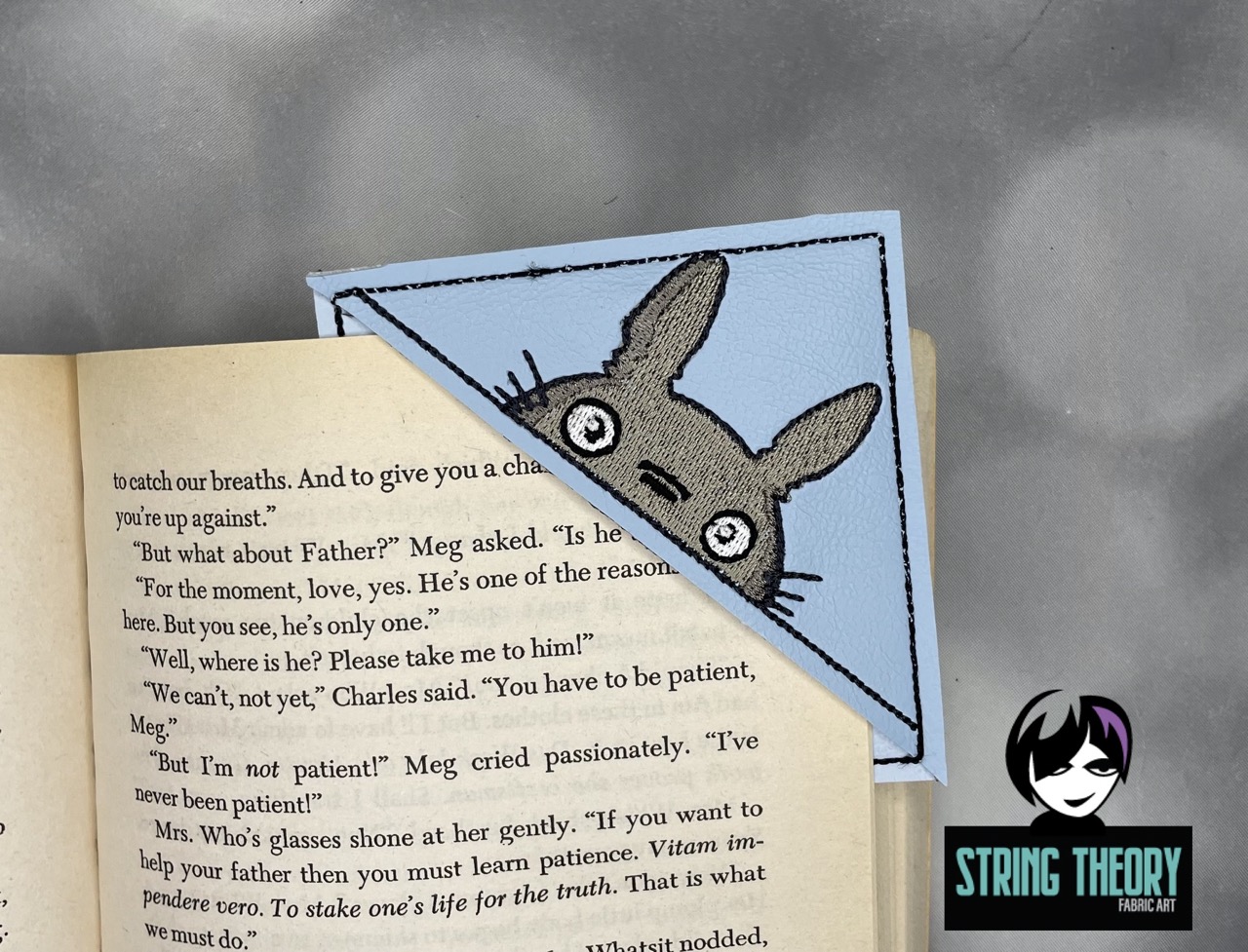 Totoro Corner Bookmark ITH Machine Embroidery Design