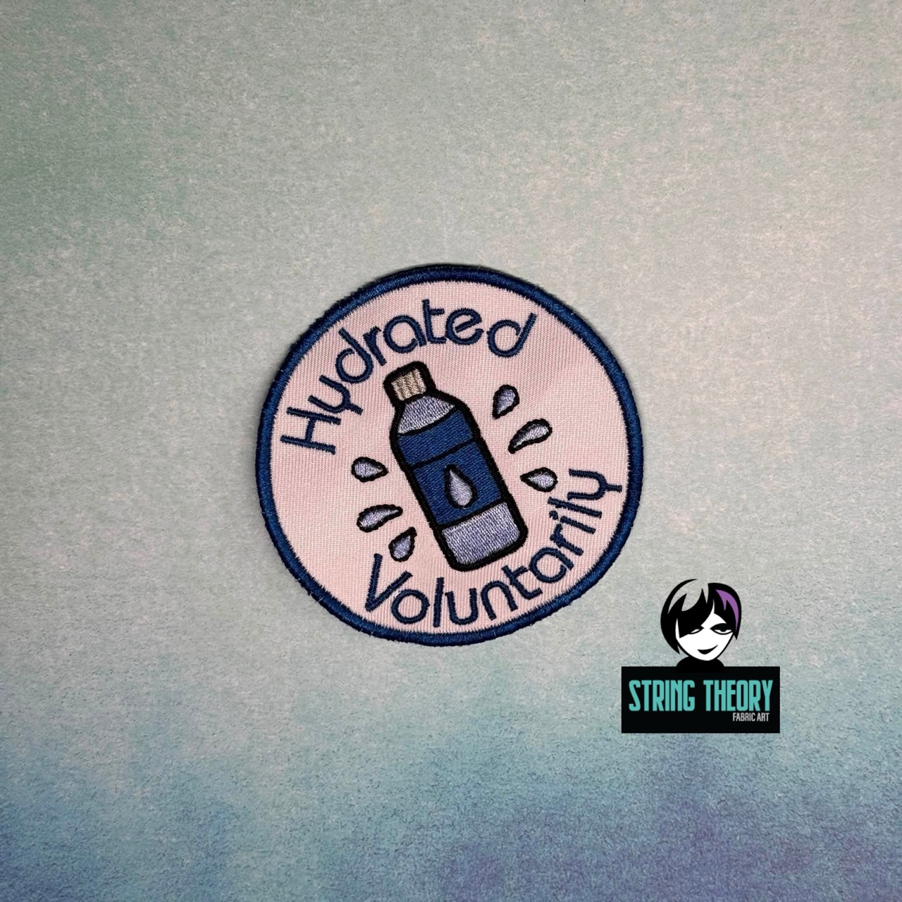 Adult Merit Badge Hydrated Voluntarily ITH fob patch machine embroidery design