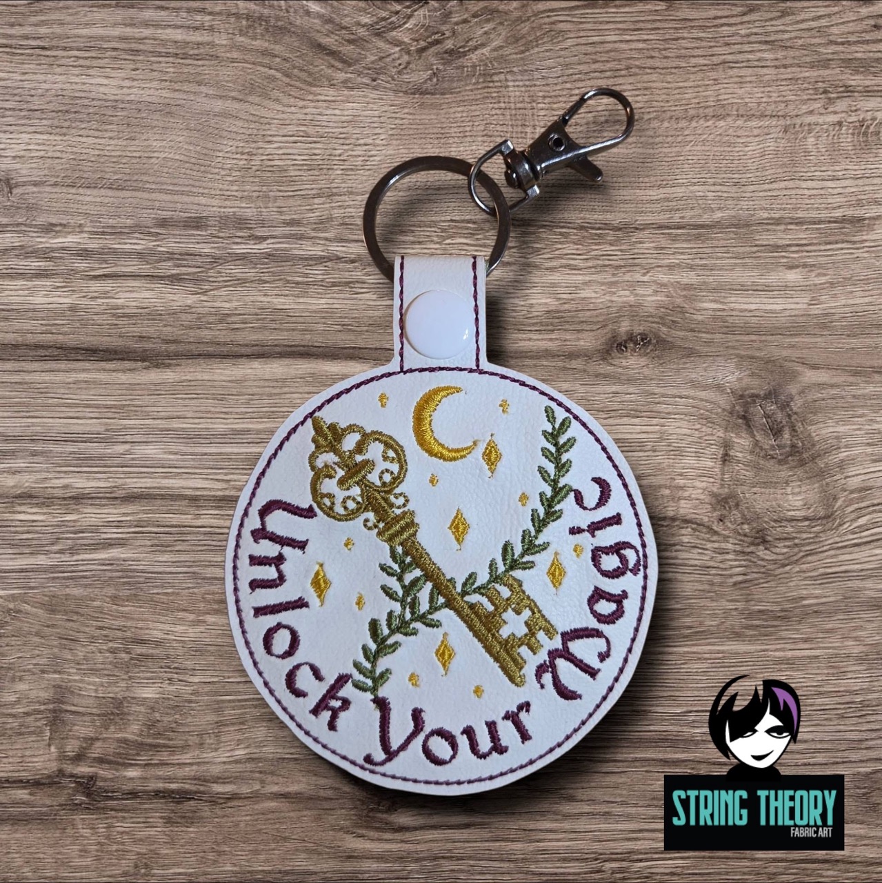 Practical Magic - Unlock Your Magic patch fob ITH Machine Embroidery Design