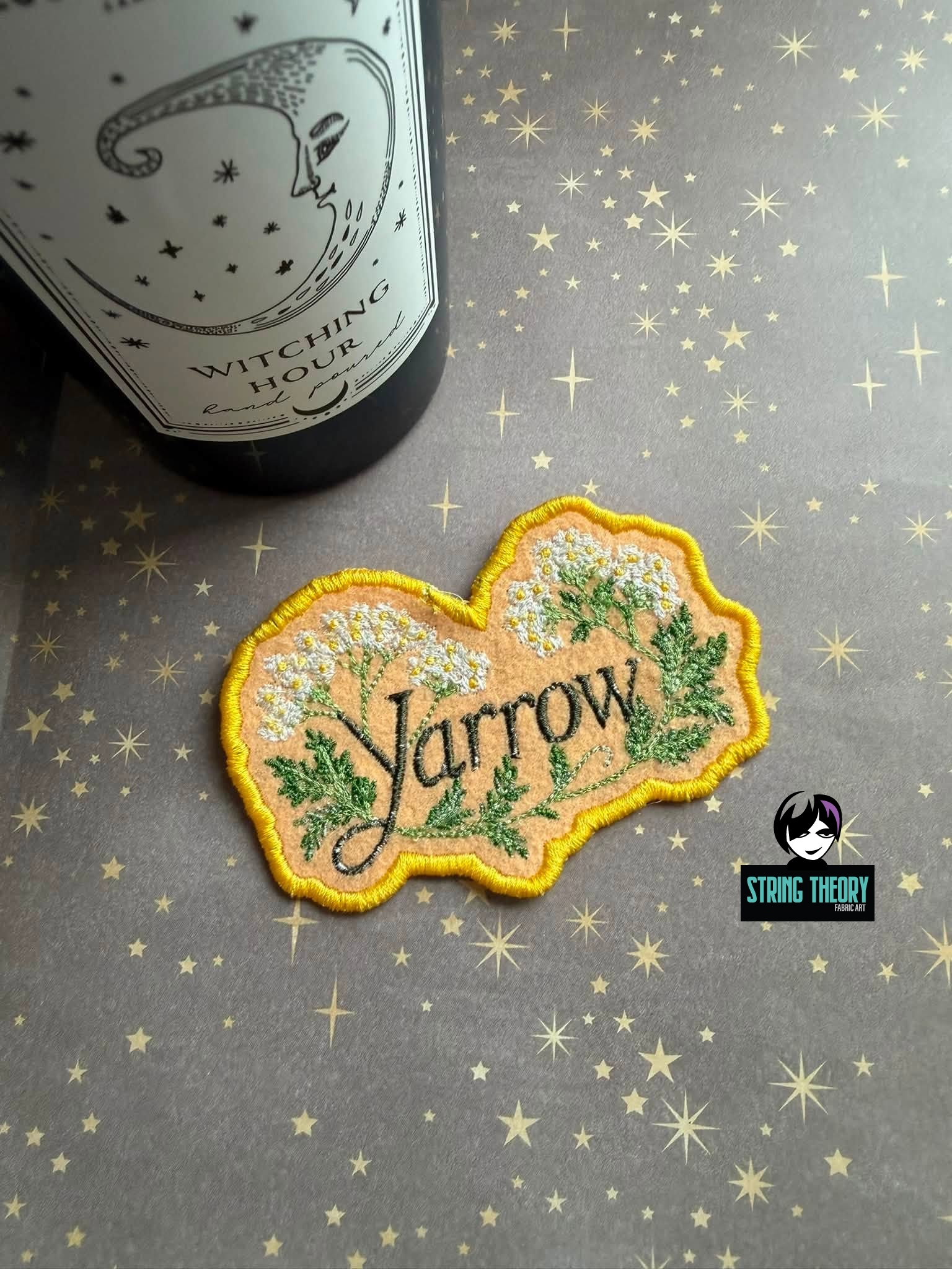 Practical Magic - Yarrow ITH fob patch Machine Embroidery Design