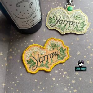Practical Magic - Yarrow ITH fob patch Machine Embroidery Design
