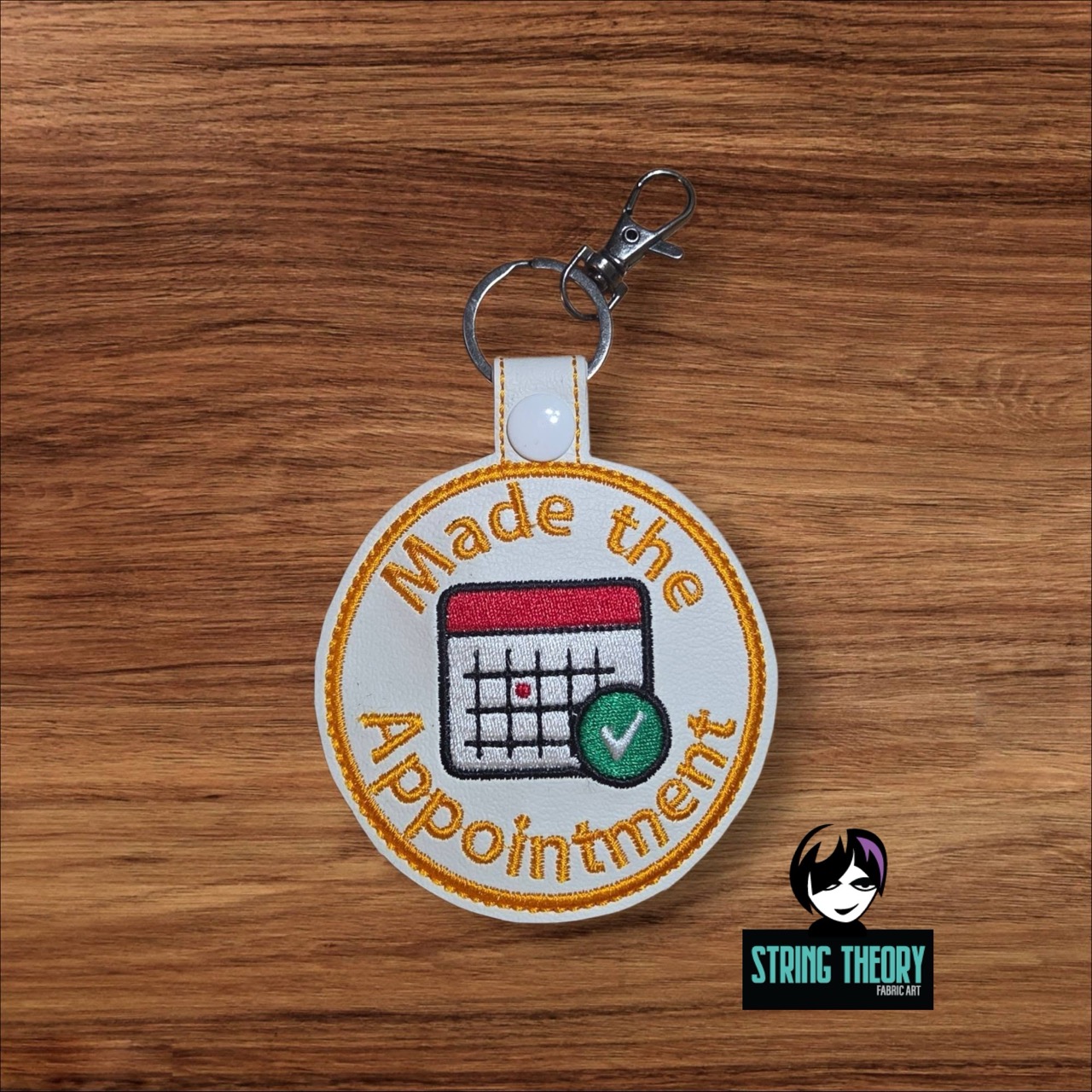 Adult Merit Badge Made the Appointment ITH fob patch machine embroidery design