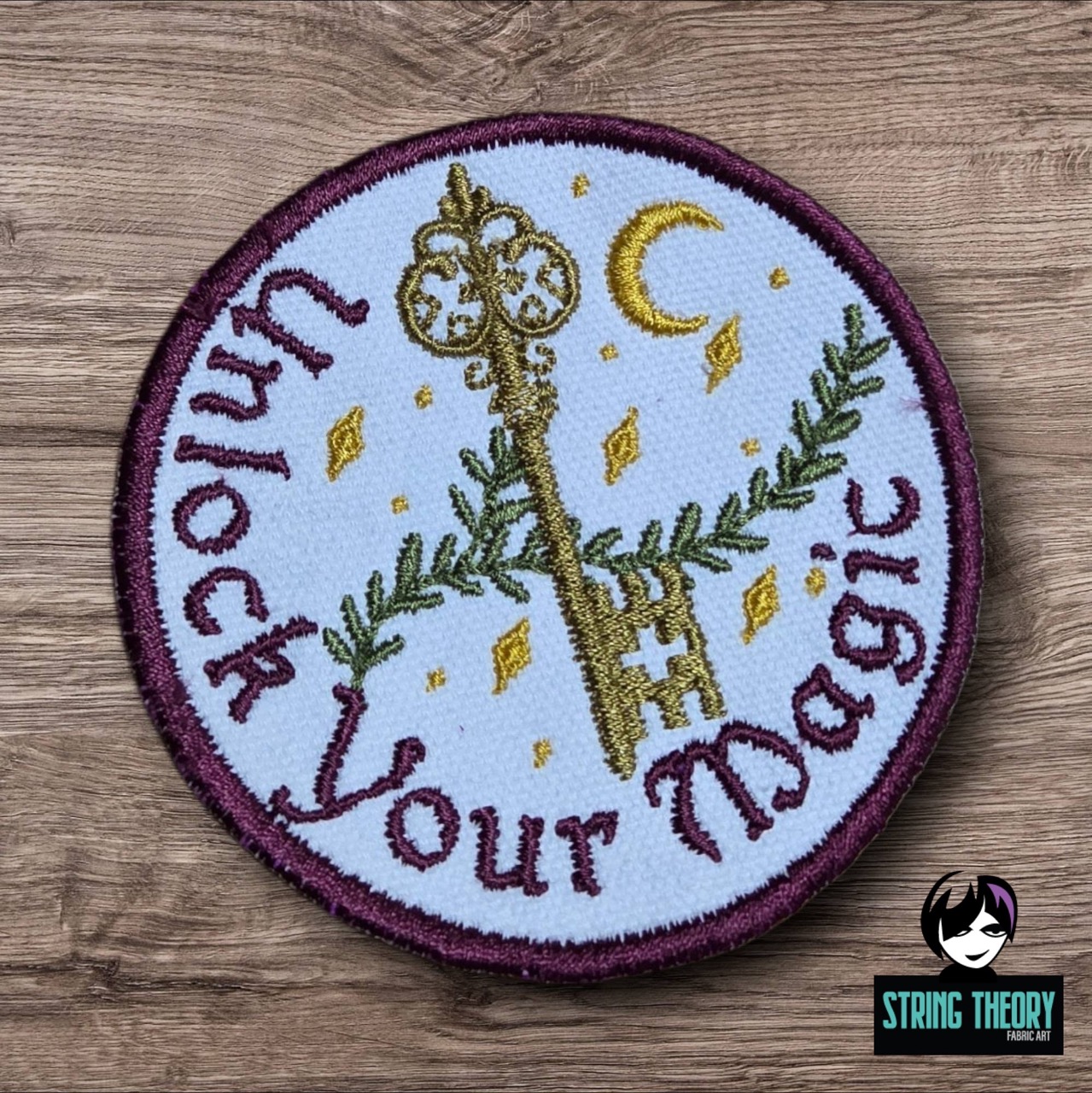 Practical Magic - Unlock Your Magic patch fob ITH Machine Embroidery Design
