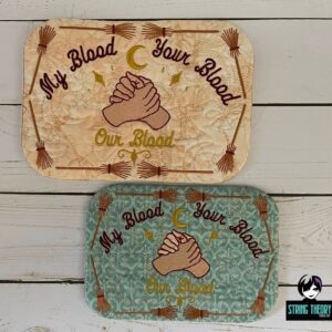 Practical Magic - Our Blood ITH Mug Rug Machine embroidery design