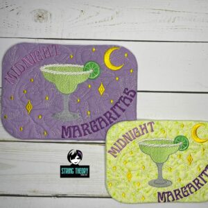 Practical Magic - Midnight Margarita ITH Mug Rug Machine embroidery design