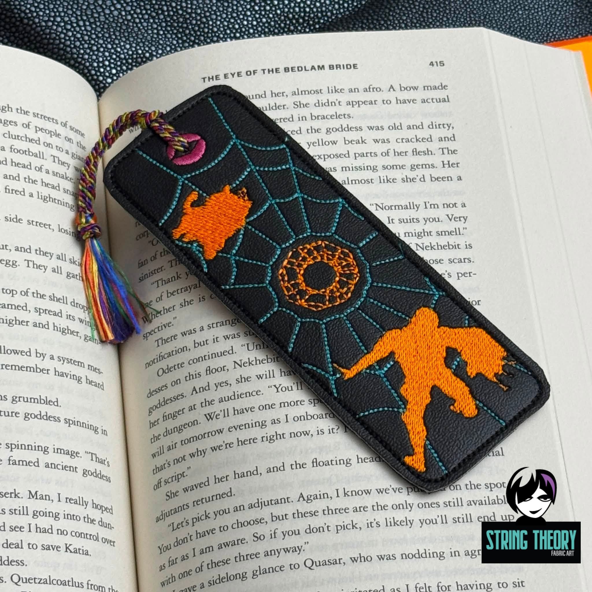 DCC Book 6 The Eye of the Bedlam Bride Bookmark Machine Embroidery