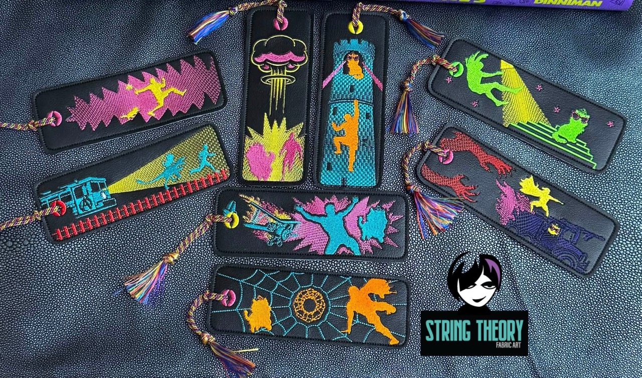 DCC Dungeon Crawler Carl Bookmark set ITH Machine Embroidery Bundle