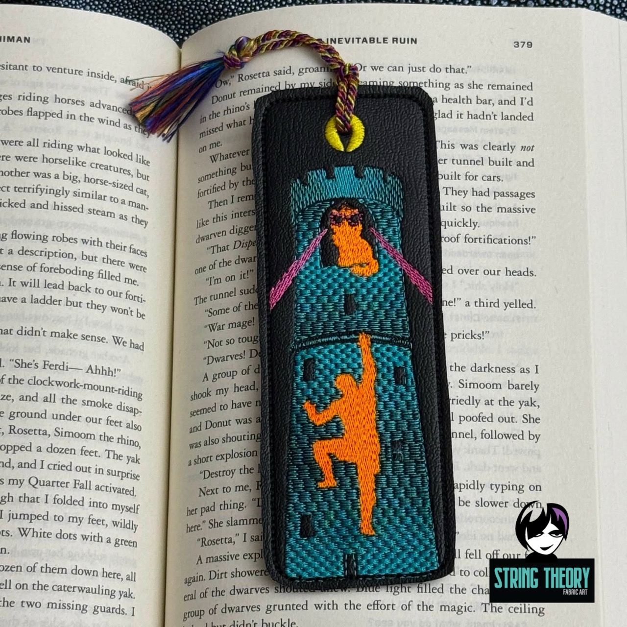 DCC Book 7 This Inevitable Ruin Bookmark Machine Embroidery
