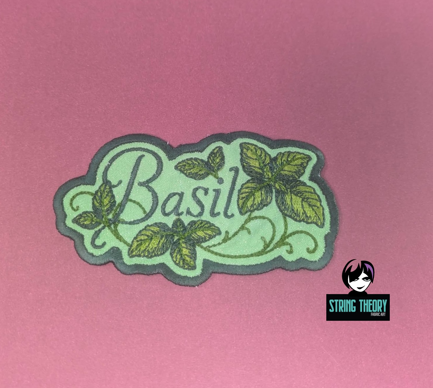 Practical Magic - Basil ITH fob patch Machine Embroidery Design