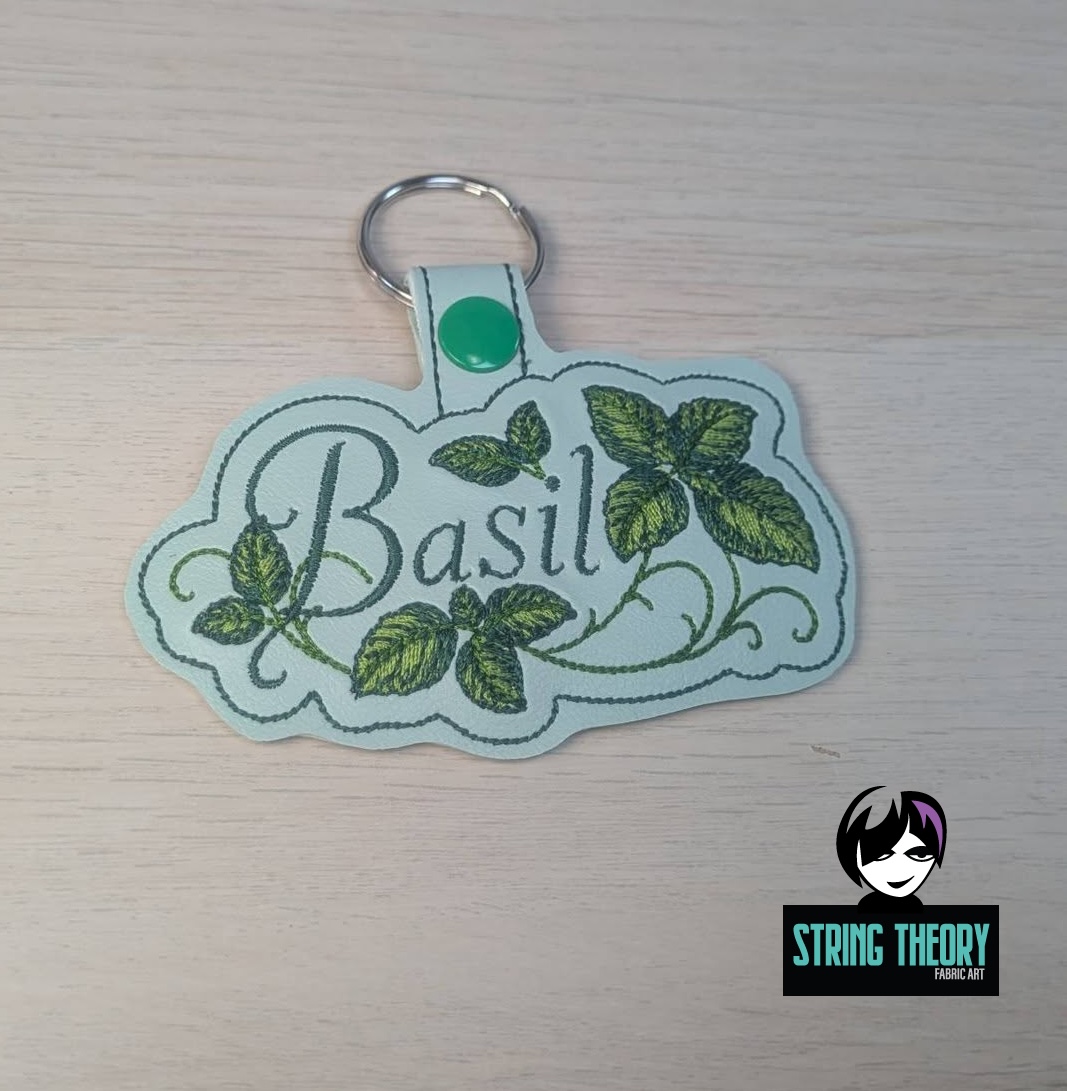 Practical Magic - Basil ITH fob patch Machine Embroidery Design