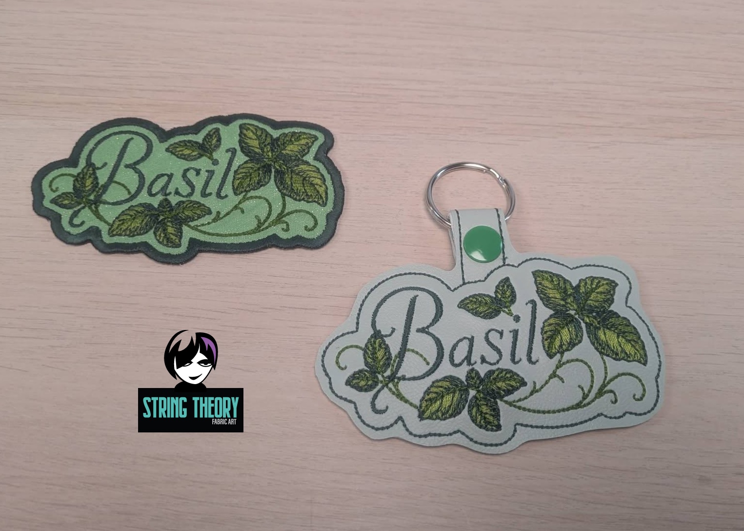 Practical Magic - Basil ITH fob patch Machine Embroidery Design