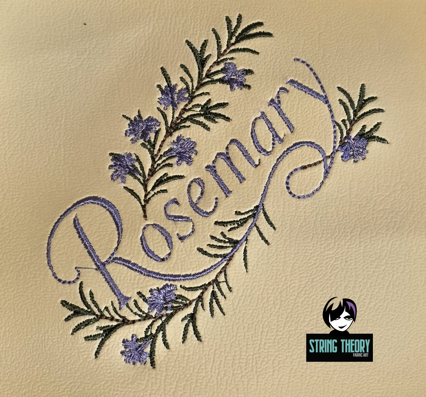 Practical Magic - Rosemary Machine Embroidery Pattern Design