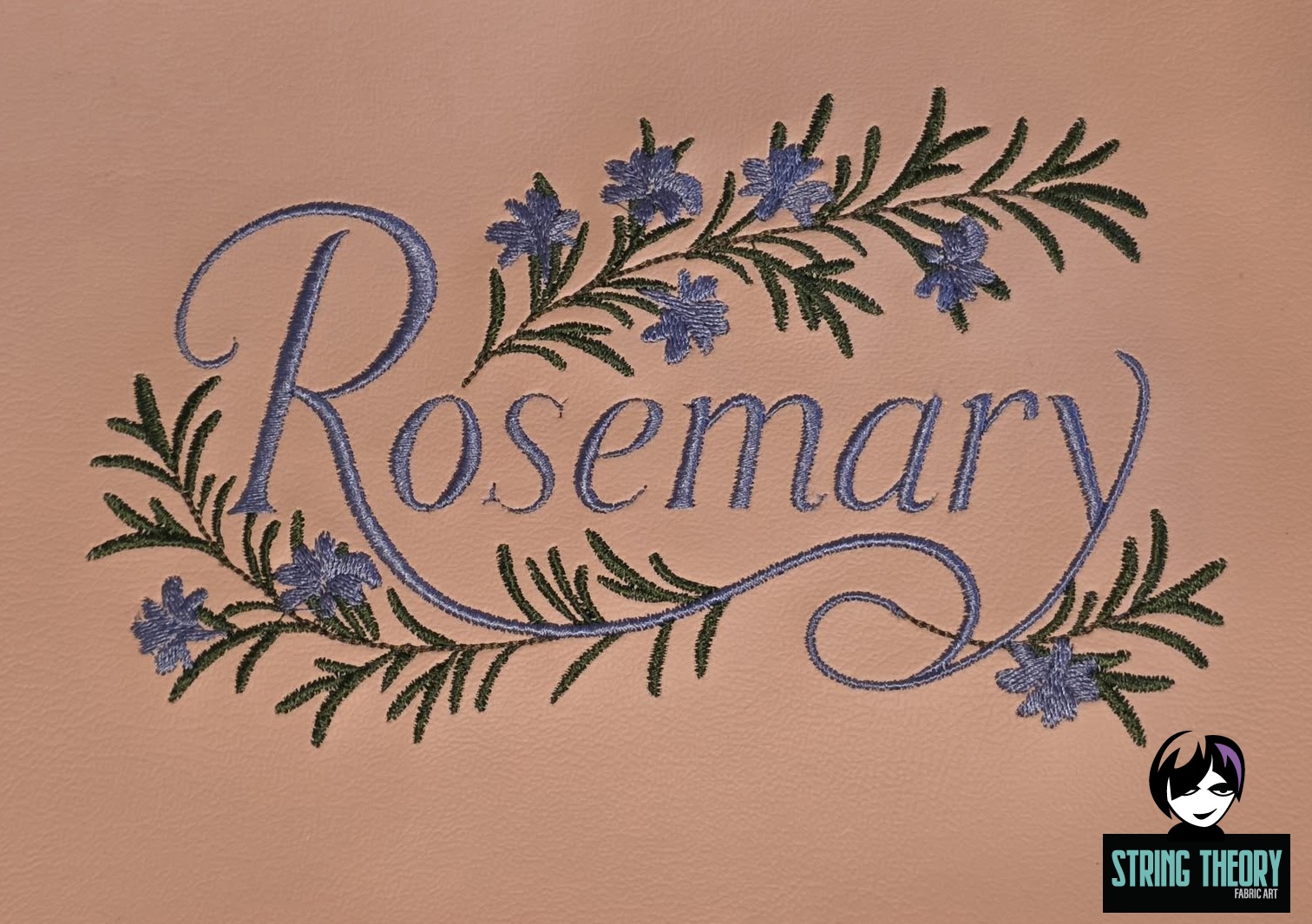 Practical Magic - Rosemary Machine Embroidery Pattern Design