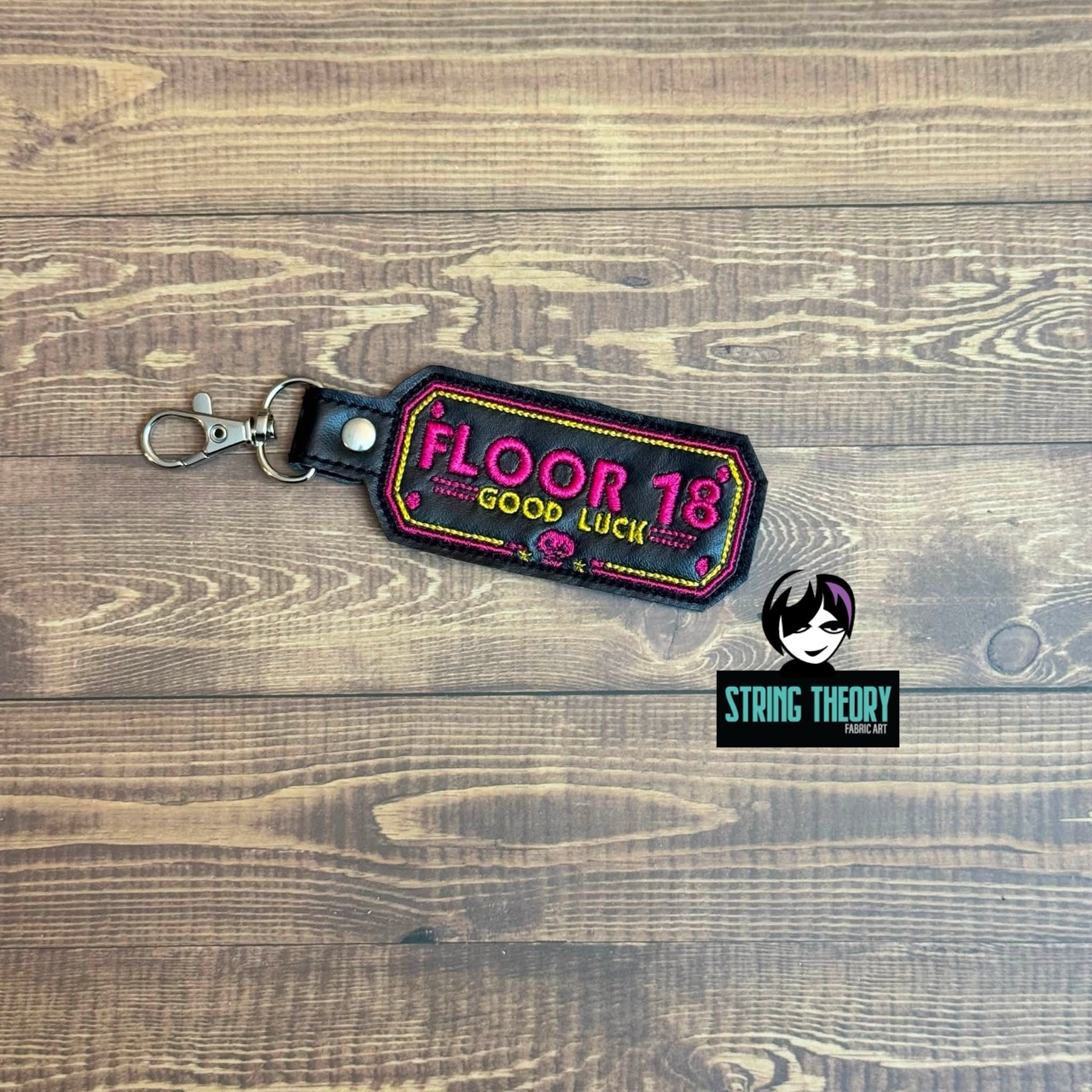 DCC Floor 18 fob patch ITH machine embroidery design