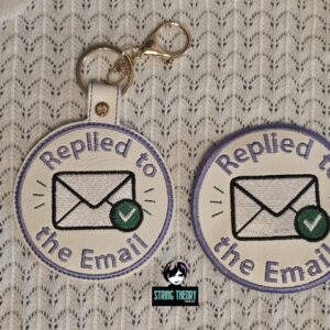 Adult Merit Badge Replied to the Email ITH fob patch machine embroidery design