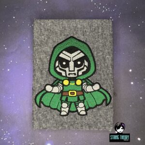 Chibi Doctor Doom machine embroidery design