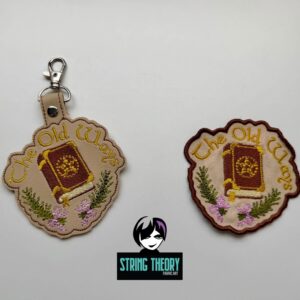Practical Magic - The Old Ways patch fob ITH Machine Embroidery Design