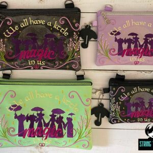 Practical Magic - We all have a little magic in us ITH zip bag Machine Embroidery Design