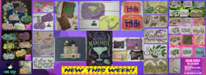 Shop Practical Magic-inspired machine embroidery designs featuring the Owens sisters, witchy quotes, magical herbs, spell books, fobs, and ITH projects.