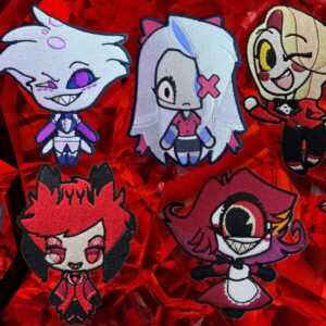 Hazbin Hotel Full Fill set machine embroidery bundle