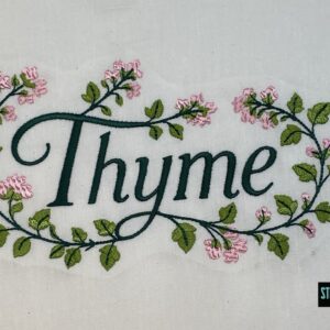 Practical Magic - Thyme Machine Embroidery Pattern Design