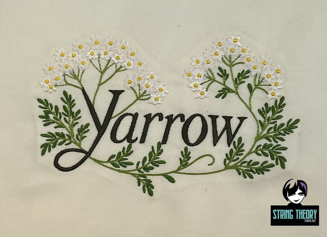 Practical Magic - Yarrow Machine Embroidery Pattern Design