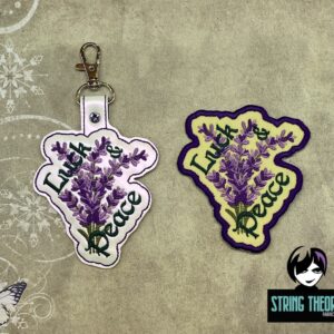 Practical Magic - Luck & Peace patch fob ITH Machine Embroidery Design