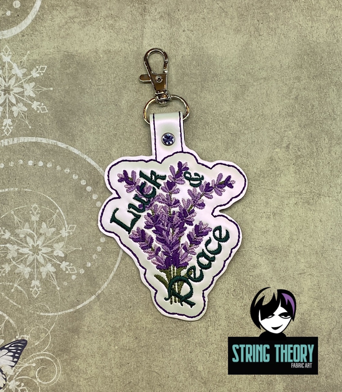 Practical Magic - Luck & Peace patch fob ITH Machine Embroidery Design