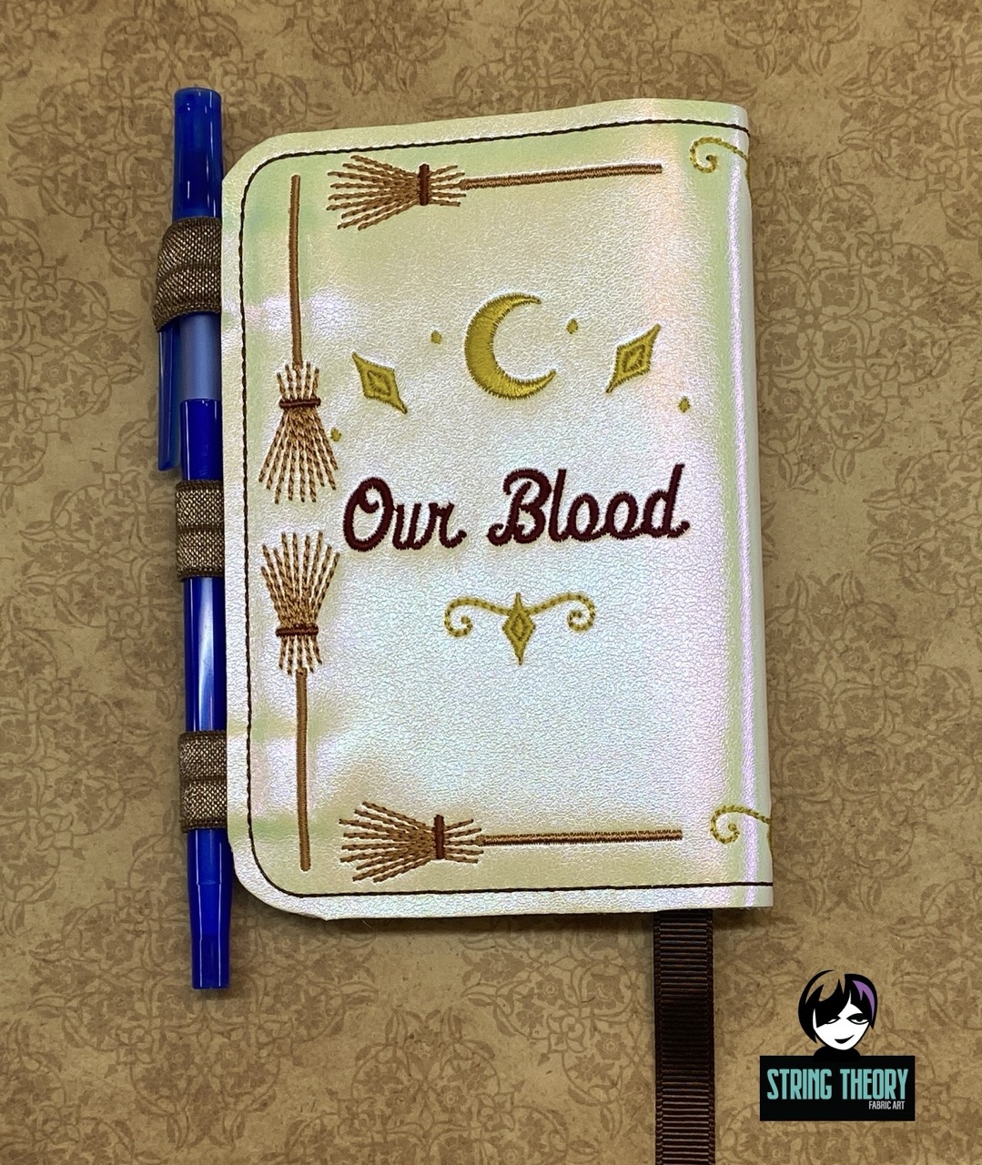 Practical Magic - My blood, your blood, our blood notebook cover ITH machine embroidery design