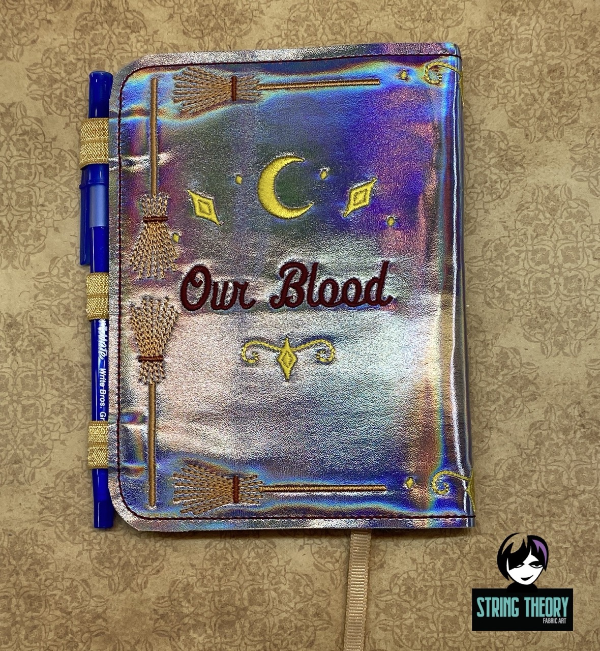 Practical Magic - My blood, your blood, our blood notebook cover ITH machine embroidery design