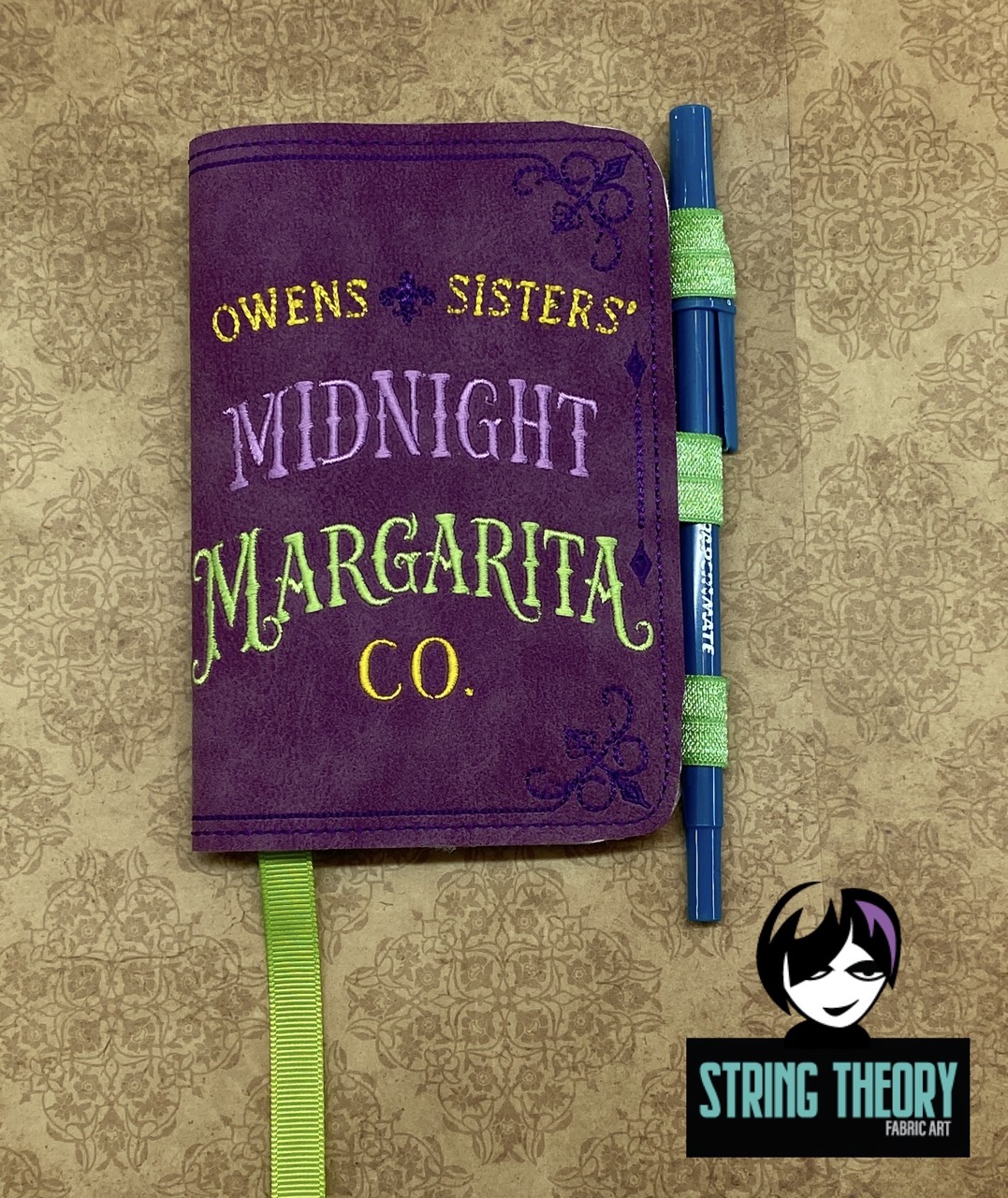 Practical Magic - Midnight Margarita ITH Notebook Cover machine embroidery design