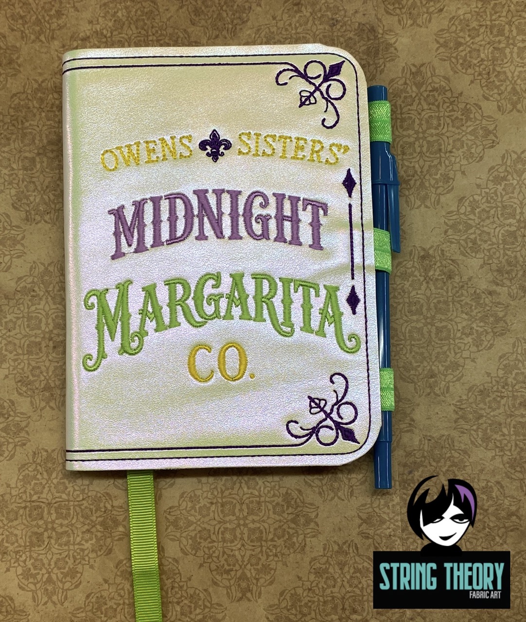 Practical Magic - Midnight Margarita ITH Notebook Cover machine embroidery design