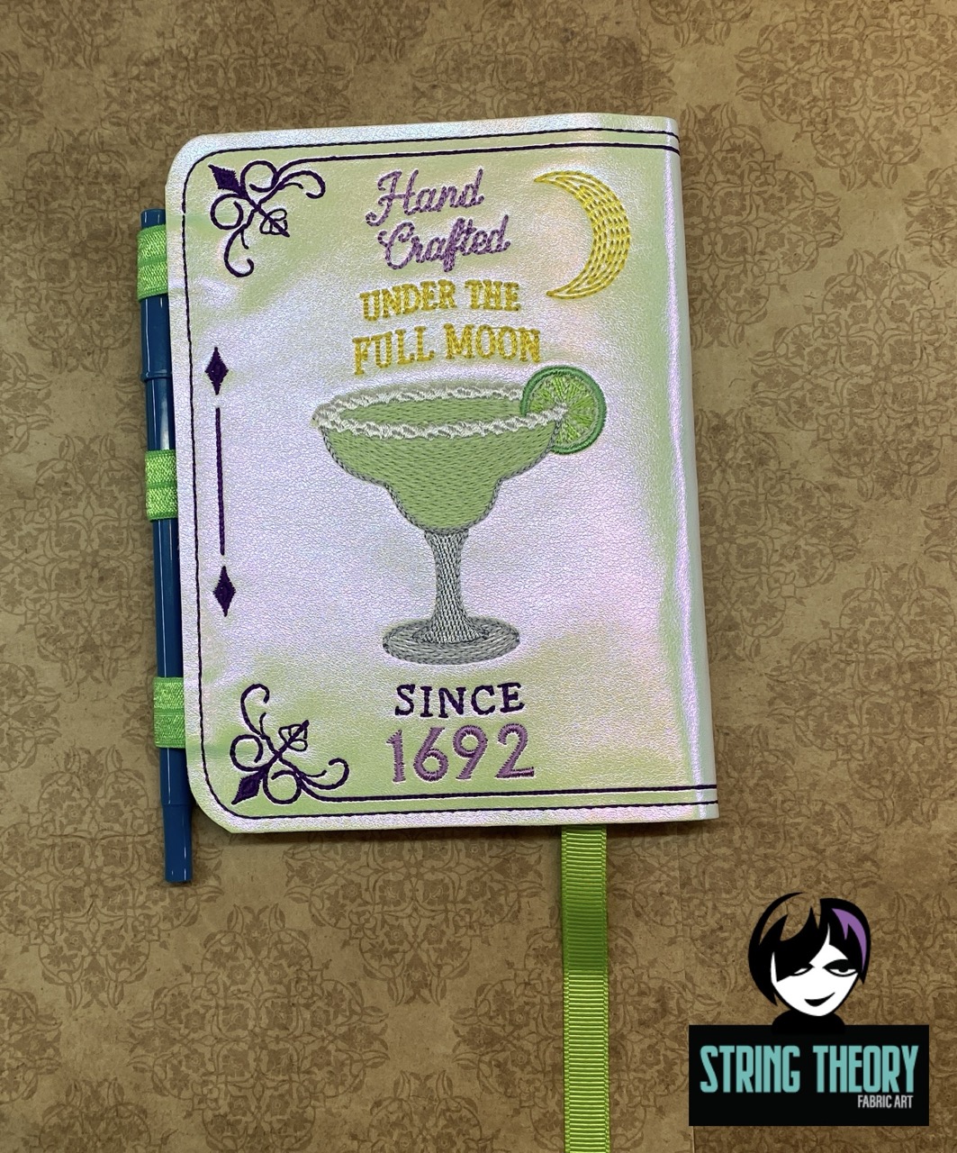 Practical Magic - Midnight Margarita ITH Notebook Cover machine embroidery design