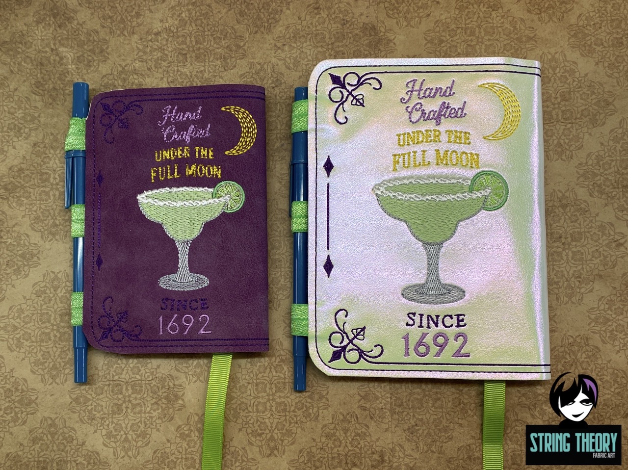 Practical Magic - Midnight Margarita ITH Notebook Cover machine embroidery design