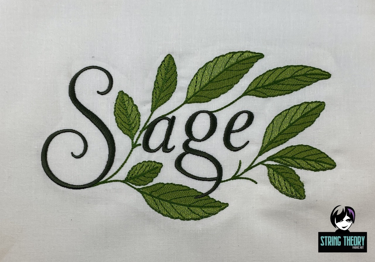 Practical Magic - Sage Machine Embroidery Pattern Design