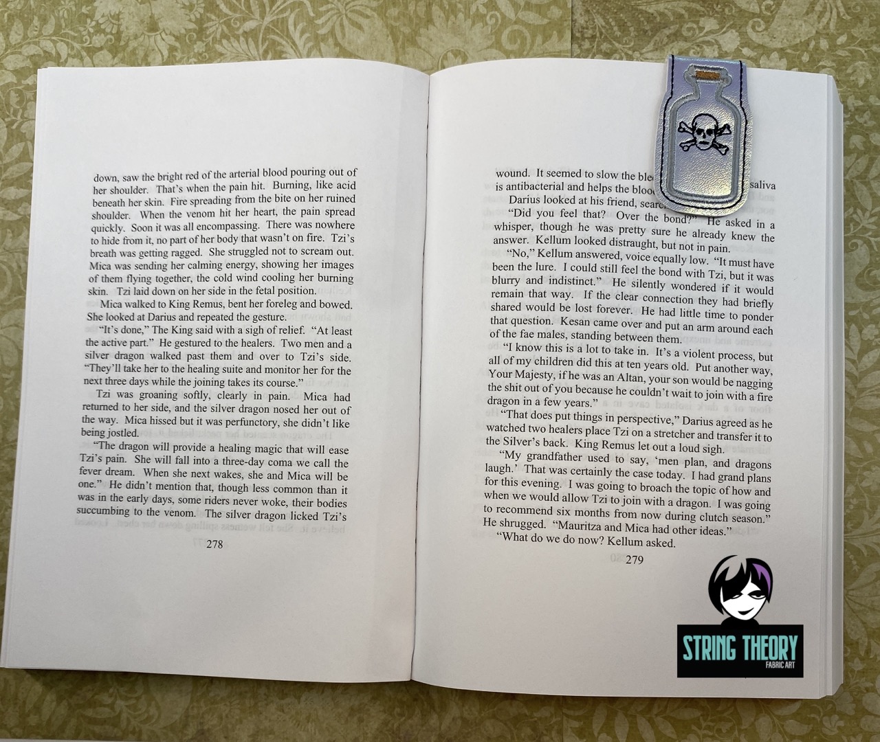 Practical Magic Poison Bottle Magnetic Bookmark ITH Machine Embroidery Design