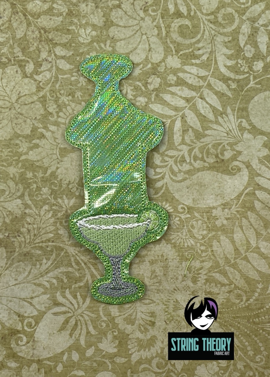 Practical Magic Margarita Magnetic Bookmark ITH Machine Embroidery Design
