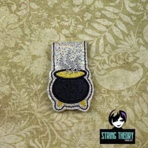 Practical Magic Cauldron Magnetic Bookmark ITH Machine Embroidery Design