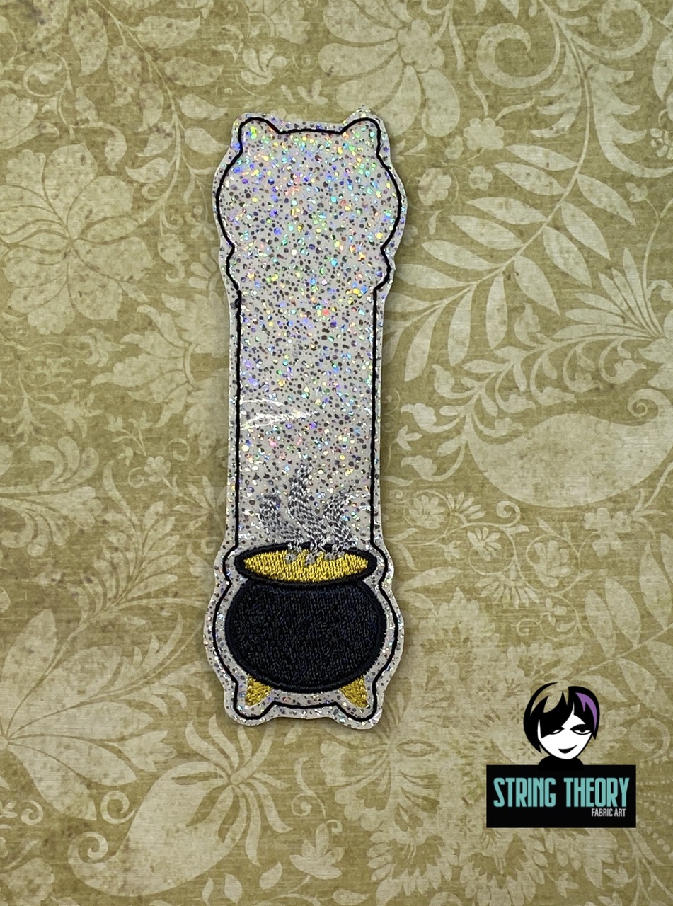 Practical Magic Cauldron Magnetic Bookmark ITH Machine Embroidery Design