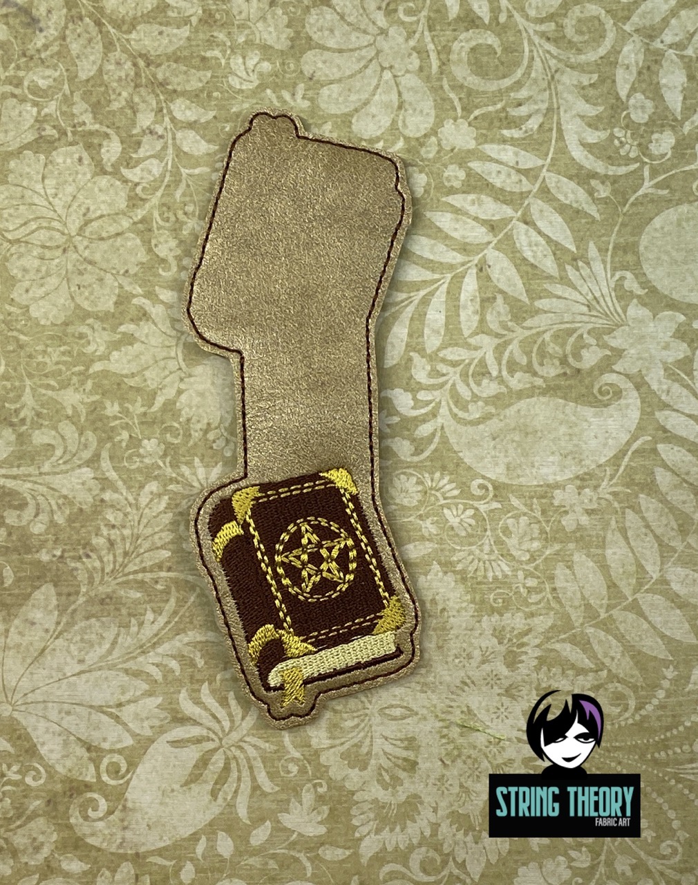 Practical Magic Book of Shadows Magnetic Bookmark ITH Machine Embroidery Design