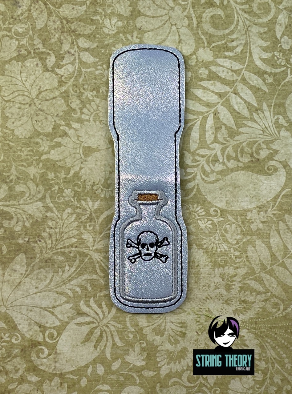 Practical Magic Poison Bottle Magnetic Bookmark ITH Machine Embroidery Design