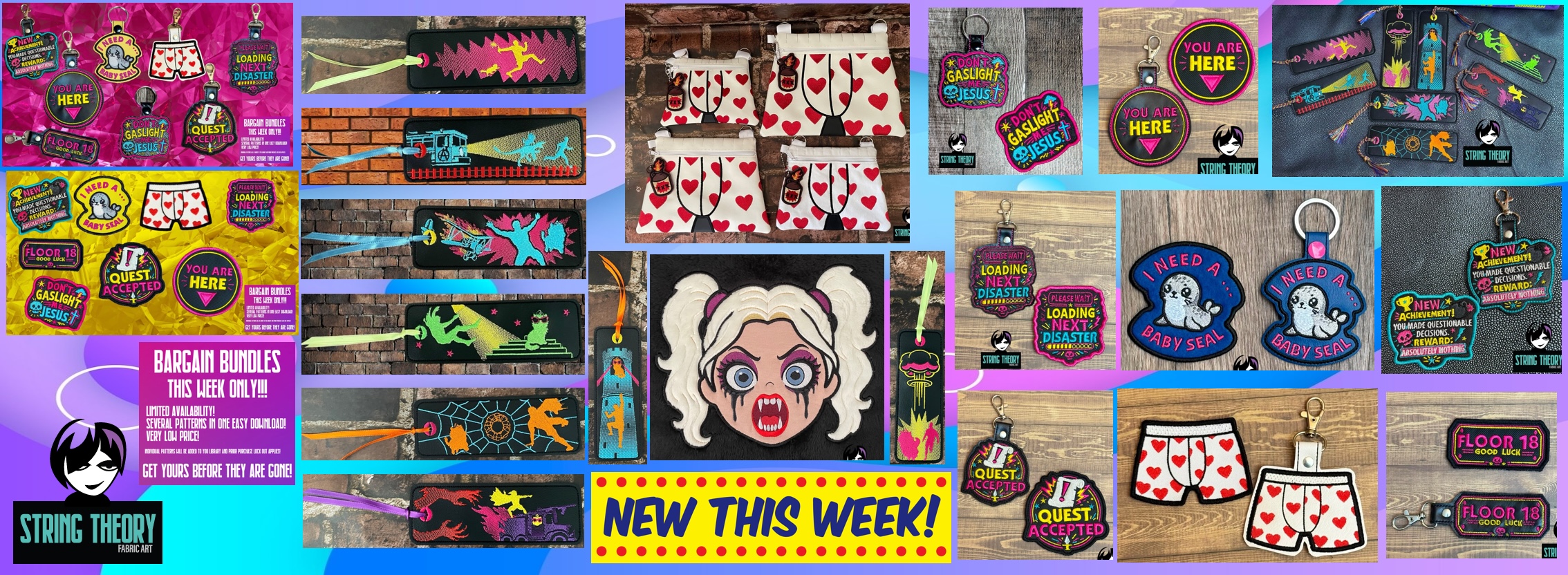 Dungeon Crawler Carl inspired machine embroidery patterns in full fill, patch, fob formats. Perfect for sci-fi fans, RPG gamers, geek gifts, nerdy accessories