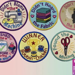 Adult Crafter Badge 1st Edition ITH patch machine embroidery bundle