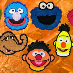 Sesame Street ITH patch machine embroidery bundle