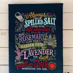 Practical Magic - Salt Rosemary Lavender Machine Embroidery Design