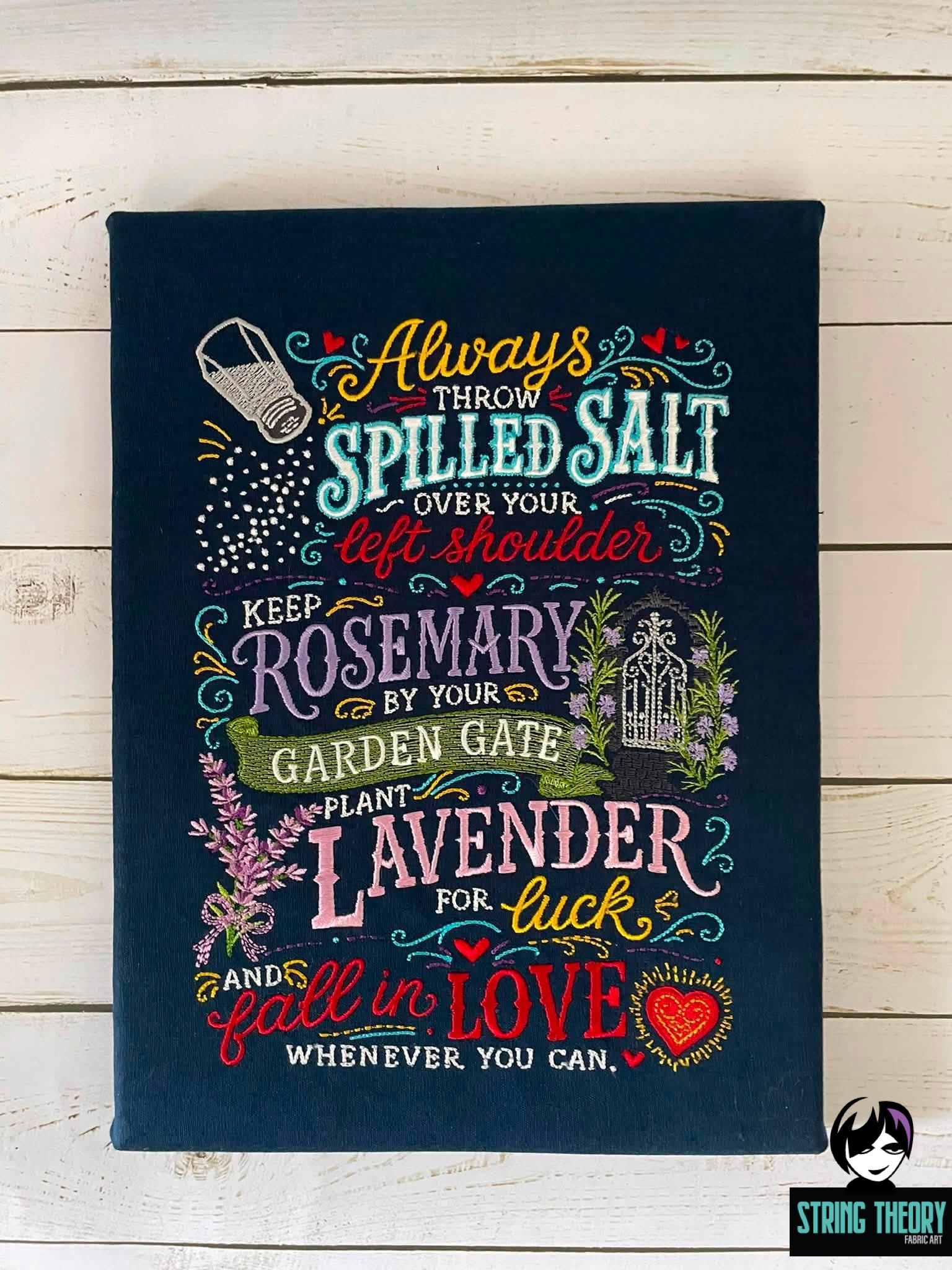 Practical Magic - Salt Rosemary Lavender Machine Embroidery Design