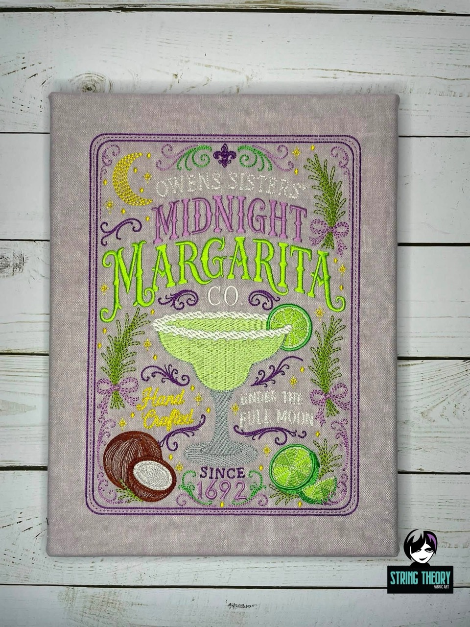 Practical Magic Midnight Margarita Machine Embroidery Design