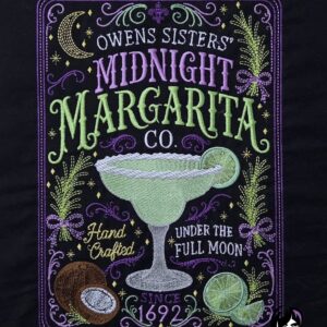 Practical Magic Midnight Margarita Machine Embroidery Design
